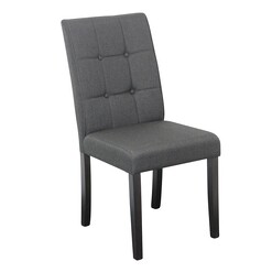 Picture of Lodge Upholstered Dining Chair in Black by Dover Mason