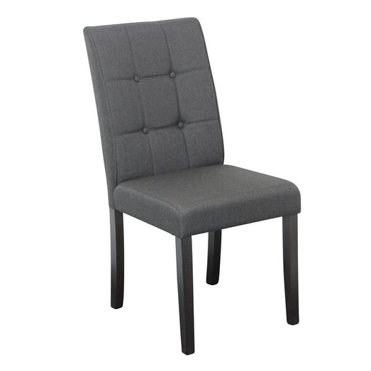 Picture of Lodge Upholstered Dining Chair in Black by Dover Mason