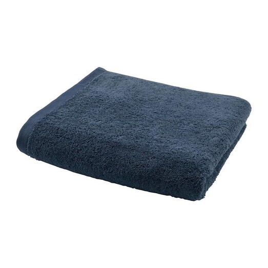 Picture of London Egyptian Combed Cotton Bath Towel in Indigo by Aquanova