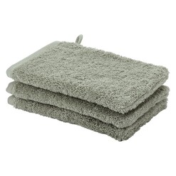 Picture of London Egyptian Combed Cotton Wash Mitt in Green by Aquanova