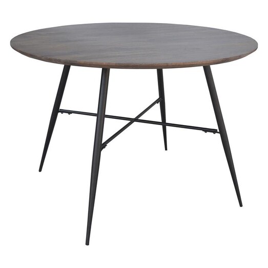Picture of London Round Dining Table Wood Rustic Oak/Black Dover Mason