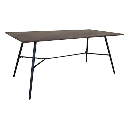 Picture of London Timber Dining Table Wood Rustic Oak/Black Dover Mason