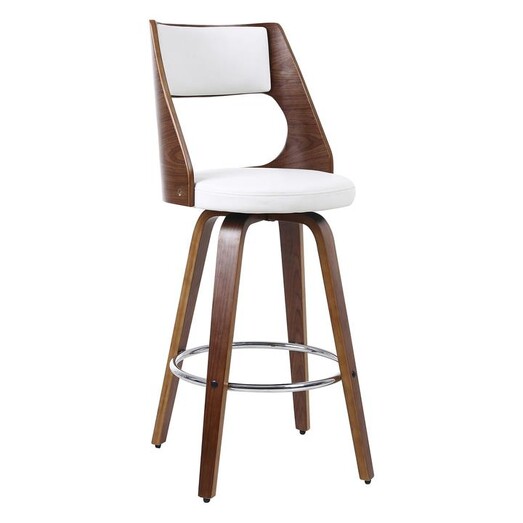 Picture of Lonset Beech Bar Chair Wood Beech/White Phil Bee Interiors