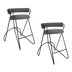 Picture of Loop Bar Stool (Set of 2) Fabric Assorted MARMO