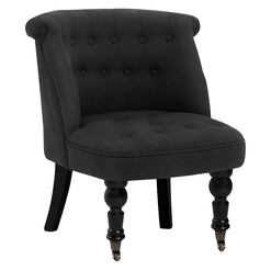 Picture of Lorraine Occasional Chair, Black Fabric Resort Living