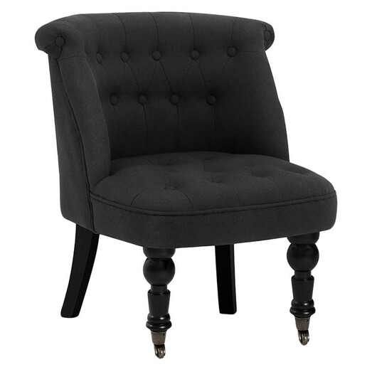 Picture of Lorraine Occasional Chair, Black Fabric Resort Living