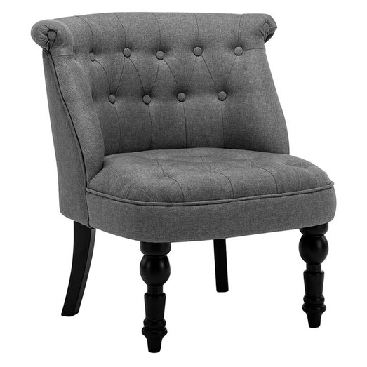 Picture of Lorraine Occasional Chair, Grey Fabric Resort Living Picture of Lorraine Occasional Chair, Grey Fabric Resort Living