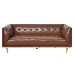 Picture of Louis 3 Seater Sofa in Mocha by Citron Life