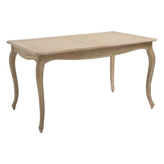 Picture of Louis XV Timber Dining Table Beech Wash White Emporium Oggetti