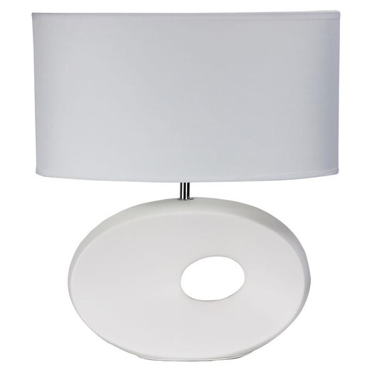 Picture of Louise Table Lamp in White by Oriel Lighting