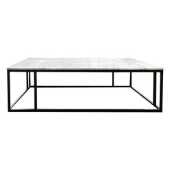 Picture of Lowell Marble Coffee Table White HOMESTAR
