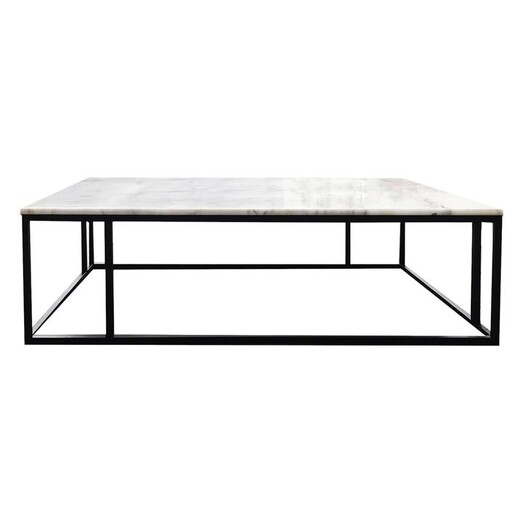 Picture of Lowell Marble Coffee Table White HOMESTAR
