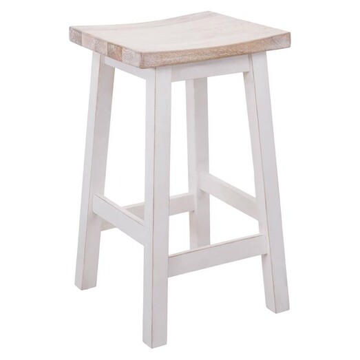 Picture of Loyan Bar Stool Wood White Dover Mason