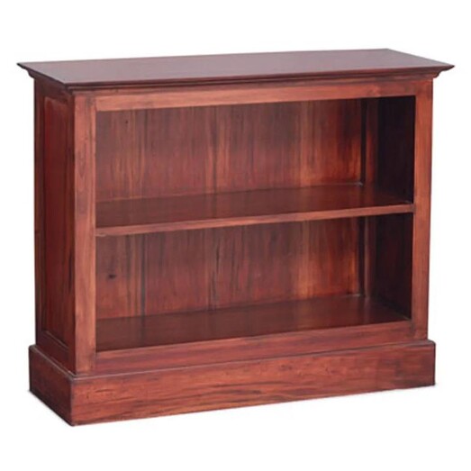 Picture of Luas 2-Shelf Bookshelf in Dark Brown by Kayu Estate