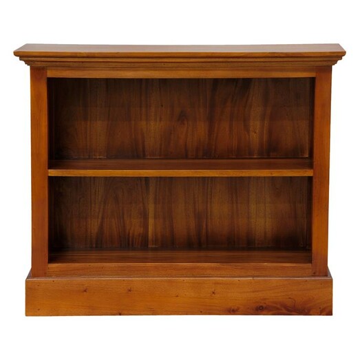 Picture of Luas 2-Shelf Bookshelf in Light Pecan by Kayu Estate