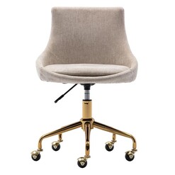 Picture of Lucena Upholstered Office Chair Polyester Beige Emporium Oggetti