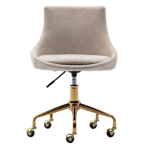 Picture of Lucena Upholstered Office Chair Polyester Beige Emporium Oggetti