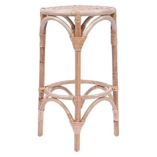 Picture of Lulu Rattan Bar Stool in Natural by Abide Interiors