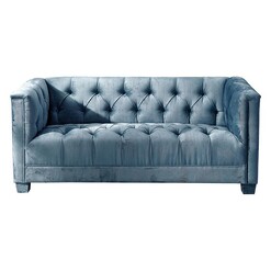 Picture of Luxor Velvet 2-Seater Sofa Polyester Teal Future Classics Furniture