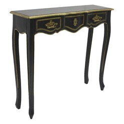 Picture of Luxori Console Table Wood Black/Gold Dasch Design