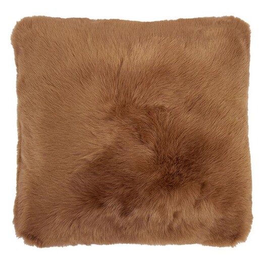 Picture of Luxury Faux Fur Cushion in Brown by Bambury