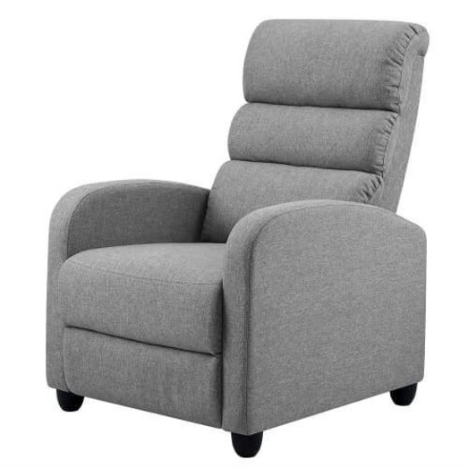 Picture of Luxury Recliner Chair Chairs Lounge Armchair Sofa Fabric Cover Grey Picture of Luxury Recliner Chair Chairs Lounge Armchair Sofa Fabric Cover Grey
