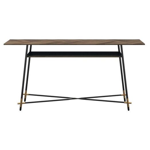 Picture of Lyfa Console Table, Walnut Wood Brown Living by Design