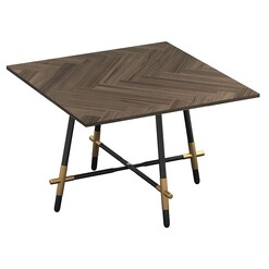 Picture of Lyfa Side Table, Walnut Wood Brown Living by Design