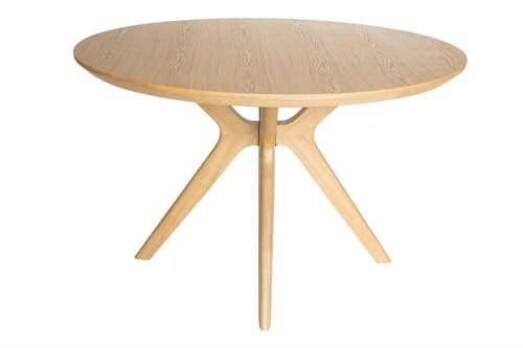 Picture of Lyn Round Wood Dining Table - 120cm - Natural
