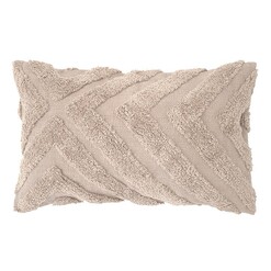 Picture of Lynd Tufted Cotton Breakfast Cushion in Light Beige by Bambury