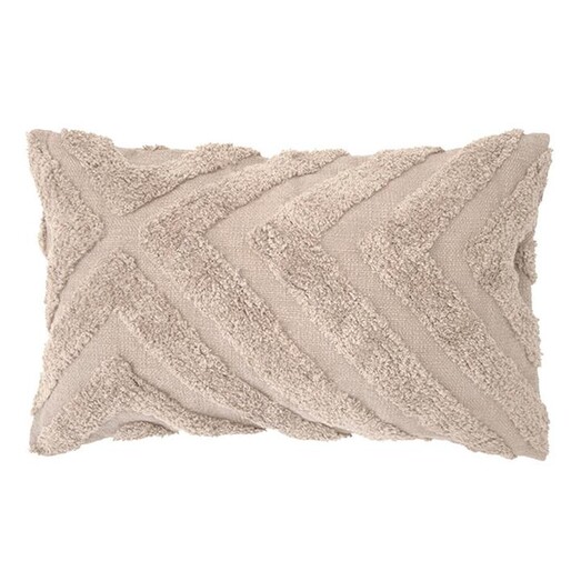 Picture of Lynd Tufted Cotton Breakfast Cushion in Light Beige by Bambury Picture of Lynd Tufted Cotton Breakfast Cushion in Light Beige by Bambury
