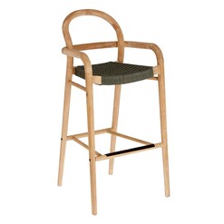 Picture of Mahnor Outdoor Wood Bar Stool Eucalyptus Assorted Vida & Co.