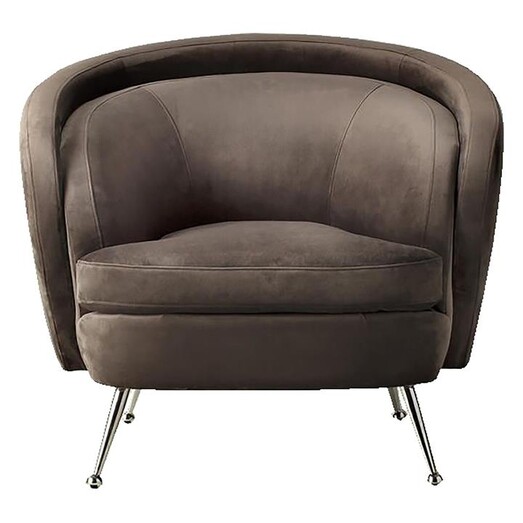 Picture of Maiken Velvet Armchair Taupe Castle Road Interiors