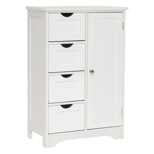 Picture of Maine 4 Drawer & 1 Door Cabinet MDF White Meubilair