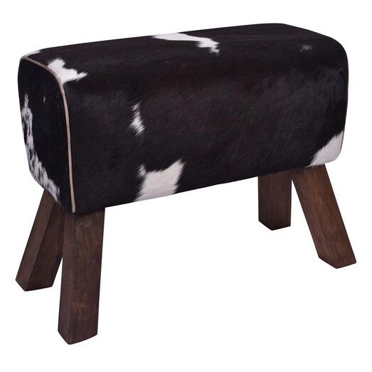Picture of Majut Cowhide Bench Leather Black/White Alliance Furniture Picture of Majut Cowhide Bench Leather Black/White Alliance Furniture