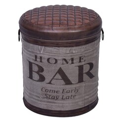 Picture of Majut Ottoman Leather Brown Alliance Furniture