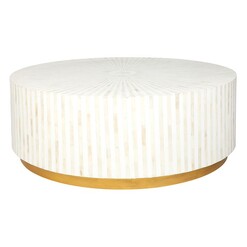 Picture of Makayla Coffee Table Resin White CAFE Lighting & Living
