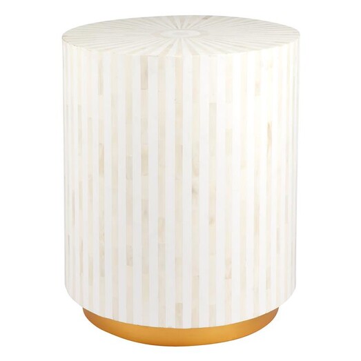 Picture of Makayla Side Table Resin White CAFE Lighting & Living