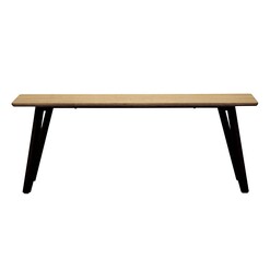 Picture of Malik Dining Table Metal Oak Dover Mason