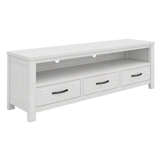 Picture of Mamar Entertainment Unit, 3 Drawers Ash White Wash Dover Mason