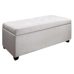 Picture of Mansid Storage Ottoman, Beige Fabric Resort Living
