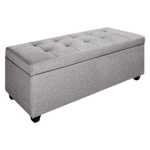 Picture of Mansid Storage Ottoman, Light Grey Fabric Resort Living Picture of Mansid Storage Ottoman, Light Grey Fabric Resort Living