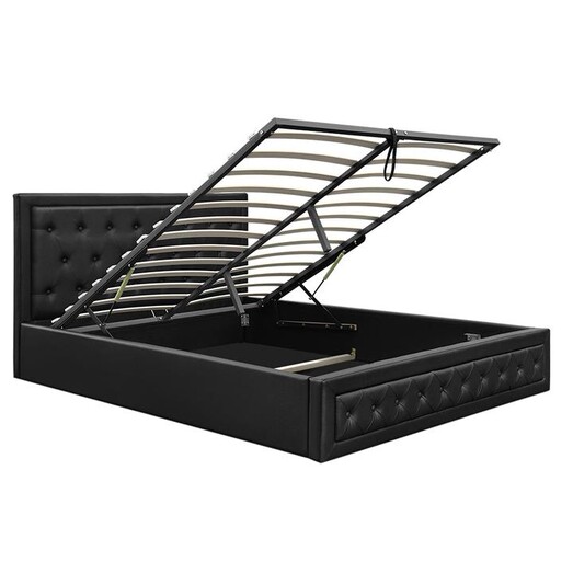 Picture of Mansk Storage Bed Faux Leather Black Resort Living Picture of Mansk Storage Bed Faux Leather Black Resort Living