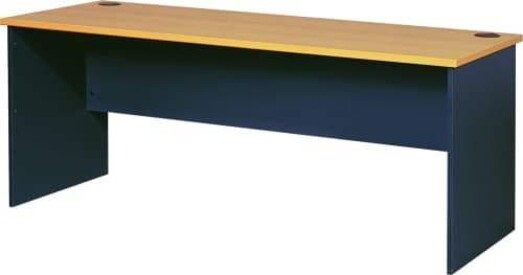 Picture of Mantone Credenza Executive Office Work Desk 180cm - Select Beech/Ironstone Picture of Mantone Credenza Executive Office Work Desk 180cm - Select Beech/Ironstone