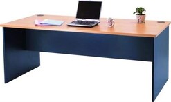 Picture of Mantone Manager Wooden Executive Work Computer Office Desk 180cm - Beech/Ironstone
