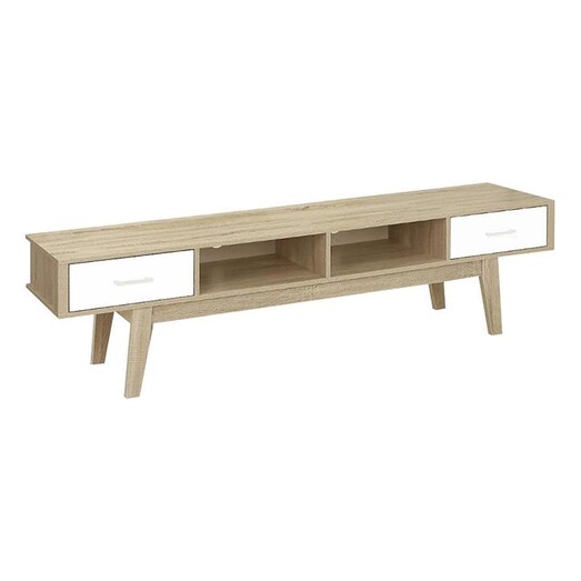 Picture of Marcel Entertainment Unit Chipboard White/Brown Resort Living