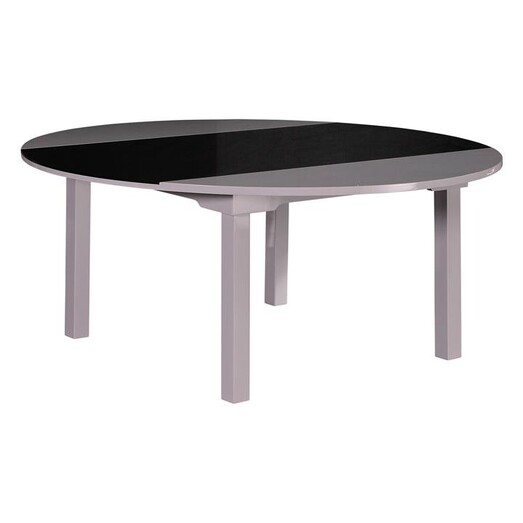 Picture of Marcel Glass Top Dining Table White/Black Rothbury Home