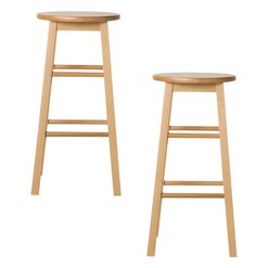 Picture of Margrit Bar Stool, Natural (Set of 2) Wood Resort Living