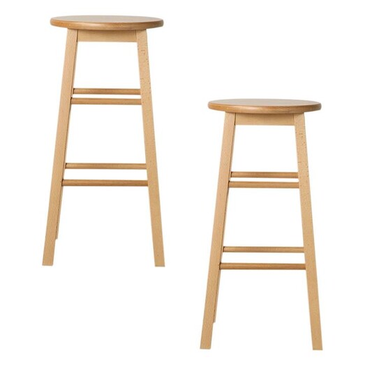 Picture of Margrit Bar Stool, Natural (Set of 2) Wood Resort Living