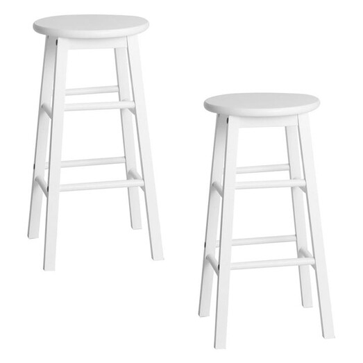 Picture of Margrit Bar Stool, White (Set of 2) Wood Resort Living